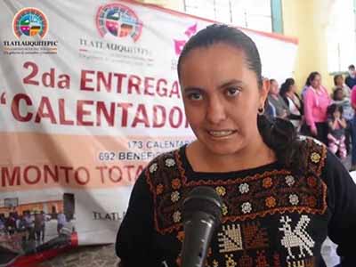 383 familias de Tlatlauquitepec beneficiadas por programa de calentadores solares.