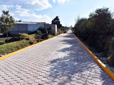  Se entrega primera pavimentación en San Antonio Oyameles